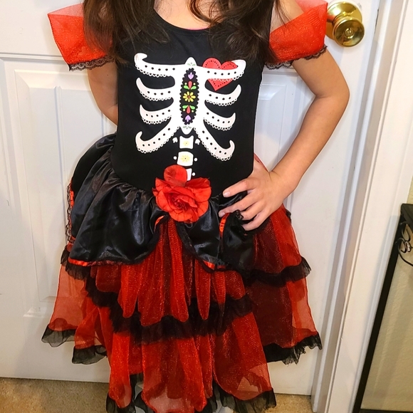 Girls costume: Day of the Dead 6-6x - Picture 1 of 5